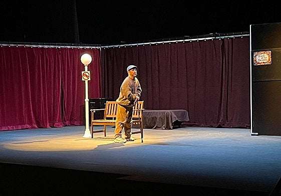 'El Langui', en la obra.