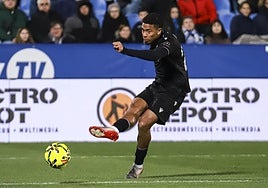 Este disparo cruzado sirvió para que el Almería lograra tranquilidad en Leganés.