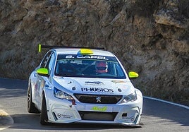 Sergio Capel en carrera durante el Rallycrono de Gádor.