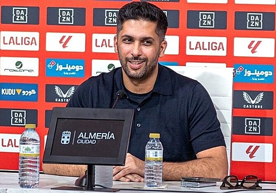 El presidente de la UD Almería habla sobre los proyectos que tiene a la vista.