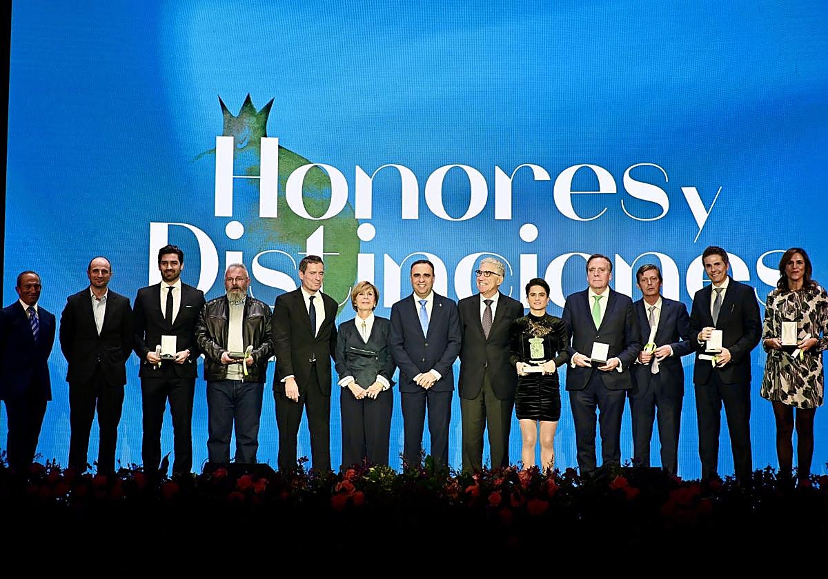 Los distinguidos en la gala de Honores y Distinciones de la Diputación de Granada 2025.