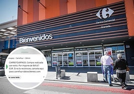 SMS de estafa que suplanta la identidad de Carrefour.