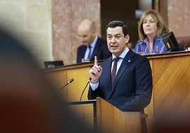 El presidente de la Junta de Andalucía, Juanma Moreno.