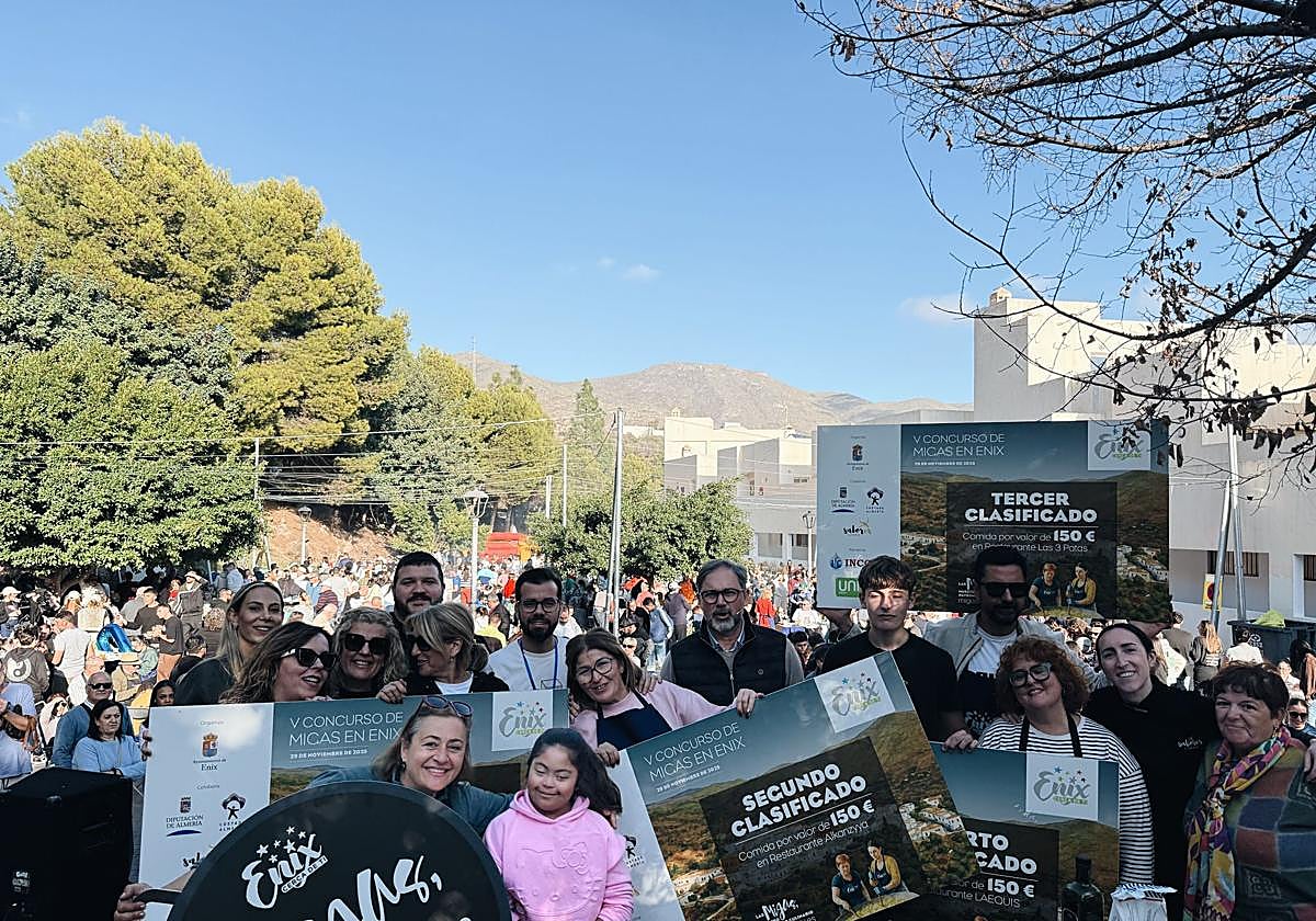 Ganadores del V Concurso de Migas en Enix este fin de semana.