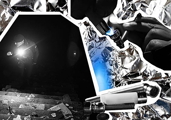 Útiles para el consumo de heroína en Granada.