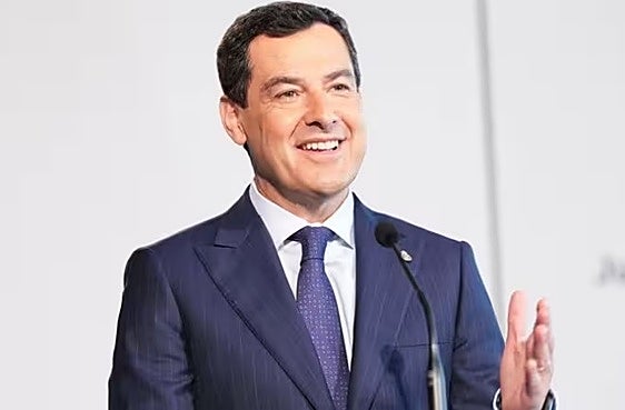El presidente de la Junta de Andalucía, Juanma Moreno.