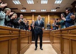 José Antonio García Alcaína, en su toma de posesión como presidente de la Diputación de Almería.