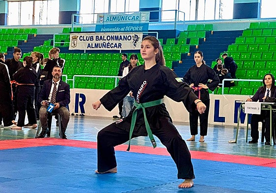 Una de las participantes en el torneo disputado en Almuñécar.