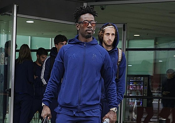 Moha Bouldini, durante el desplazamiento a León.