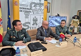 Rueda de prensa sobre la operación de la Guardia Civil.