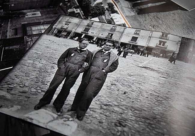 Lanz y Federico García Lorca en un viaje de La Barraca.