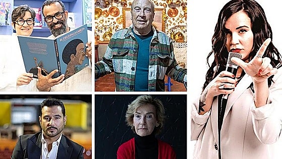 Lola Moral y Sergio García; Curro Albaicín; Antonio Velázquez; Soledad Sevilla; y Martita de Graná, Ideales de 2025.
