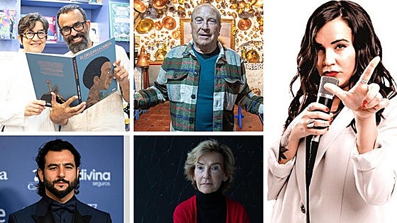 Lola Moral y Sergio García; Curro Albaicín; Antonio Velázquez; Soledad Sevilla; y Martita de Graná, Ideales de 2025.