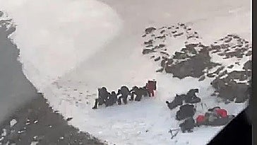 Momento del rescate.