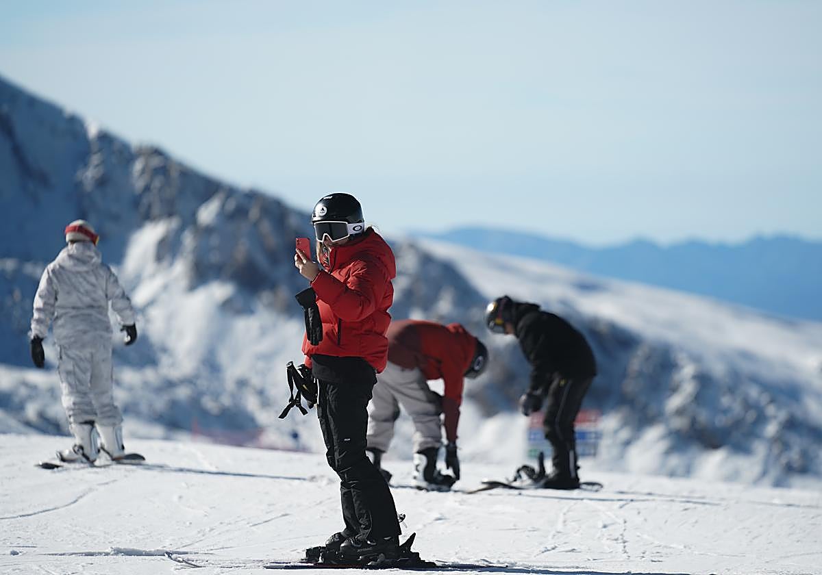 Ambiente espectacular en Sierra Nevada este puente