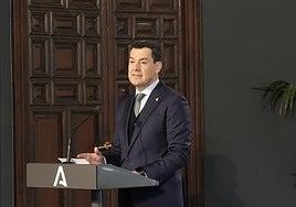 Juanma Moreno, presidente de la Junta de Andalucía.