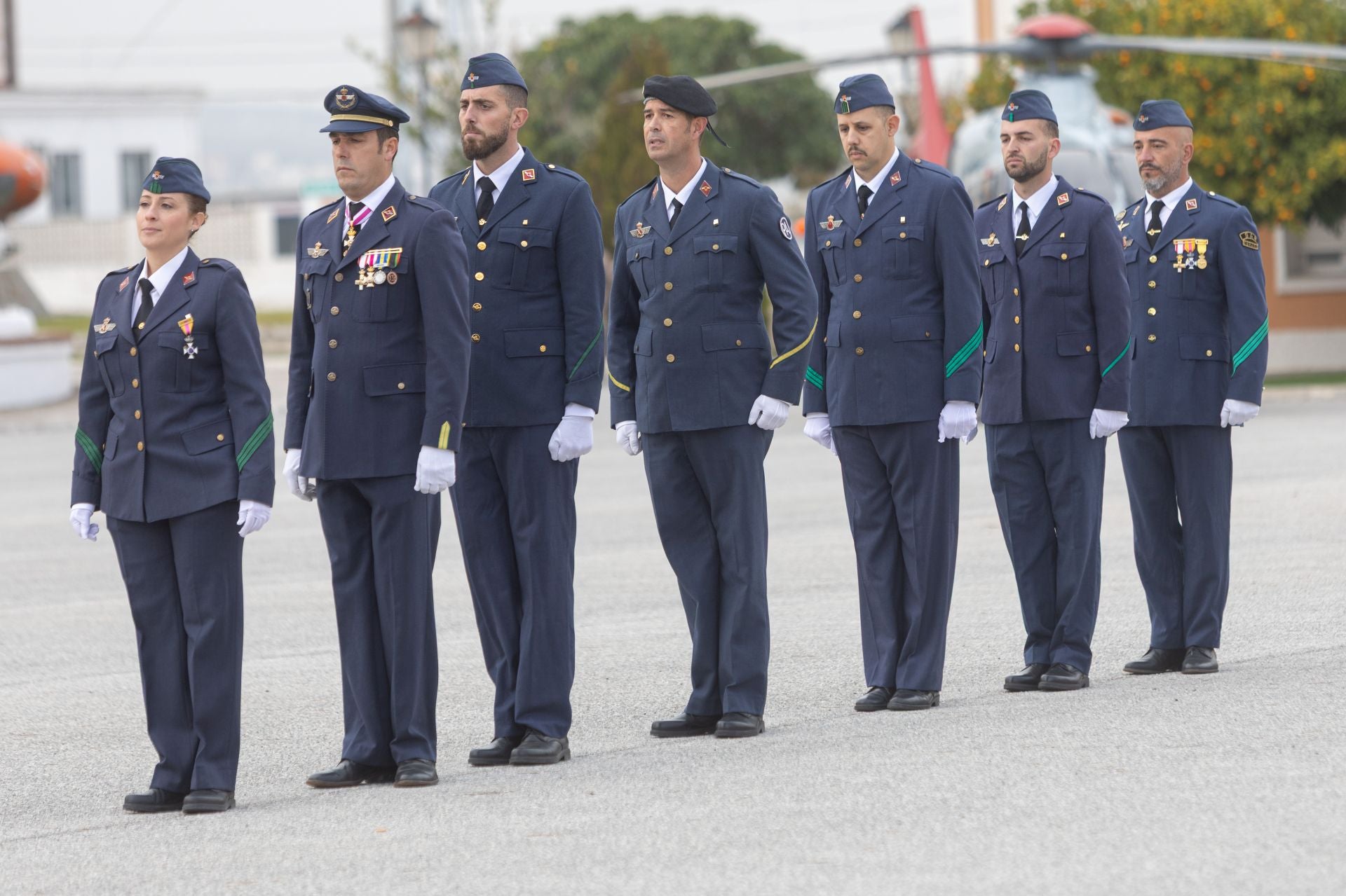 Las imágenes celebración de Nuestra Señora de Loreto, patrona de Aviación