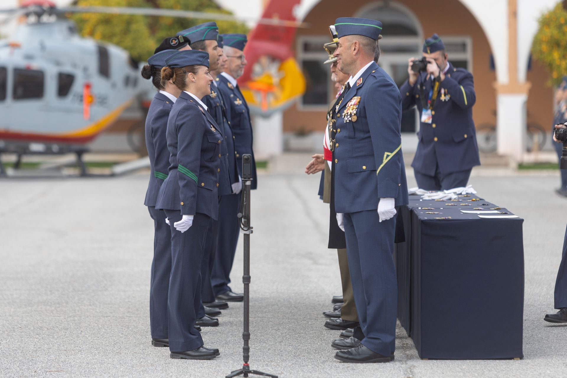 Las imágenes celebración de Nuestra Señora de Loreto, patrona de Aviación
