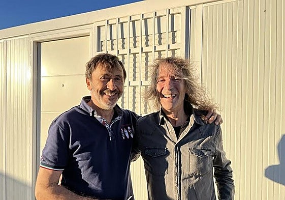 Francisco Ortega y Robe Iniesta en Motril en el año 2022.