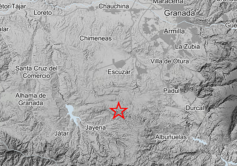 Un terremoto sorprende a varios municipios de Granada en Nochebuena