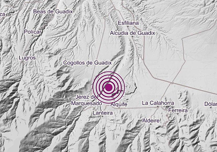 Sentidos tres terremotos de madrugada en la provincia de Granada