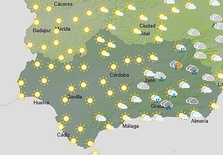 Las 24 horas más extrañas del tiempo en Granada: nieve en cotas bajas y llega el sol