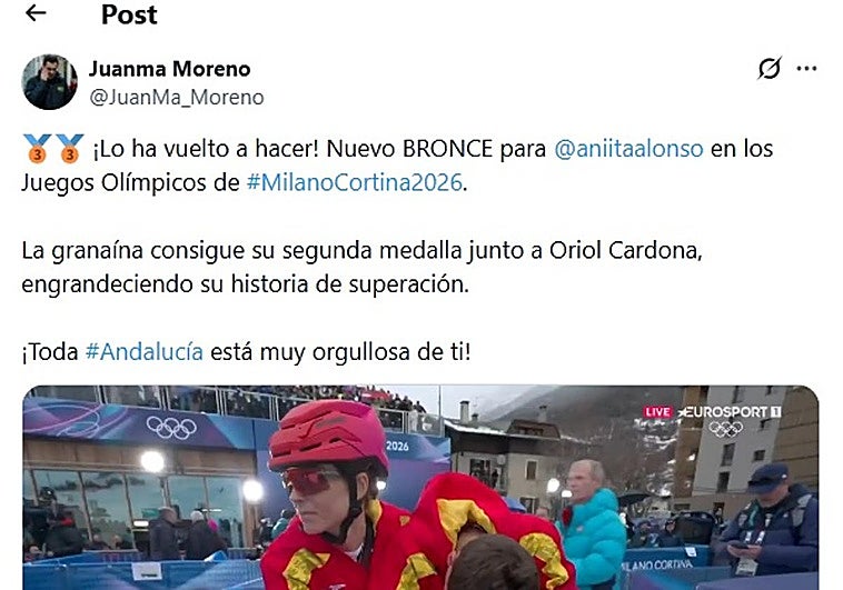 Juanma Moreno asegura que «toda Andalucía está muy orgullosa de la granaína»