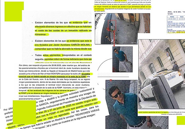 La UCO vigiló por Madrid al expresidente de la Diputación de Almería en un viaje «personal» pagado con dinero público