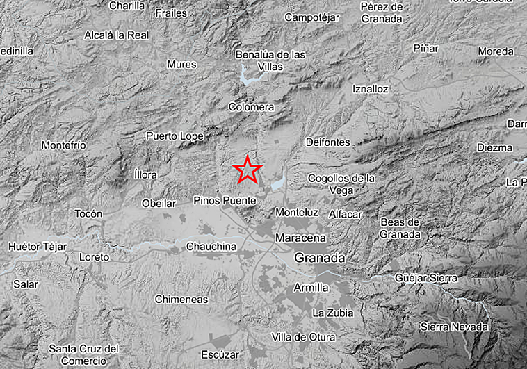 Granada registra dos terremotos casi consecutivos a primera hora de este miércoles