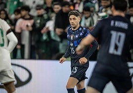 Fede Valverde, durante el amistoso contra Argelia este pasado martes.