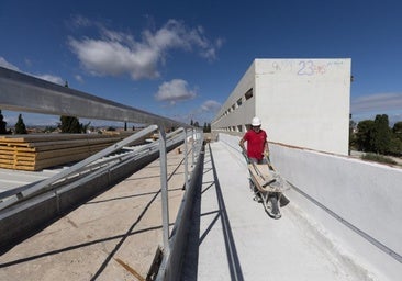 Parte superior del edificio Luis Bueno Crespo donde irá un centro de empresas tecnológicas.