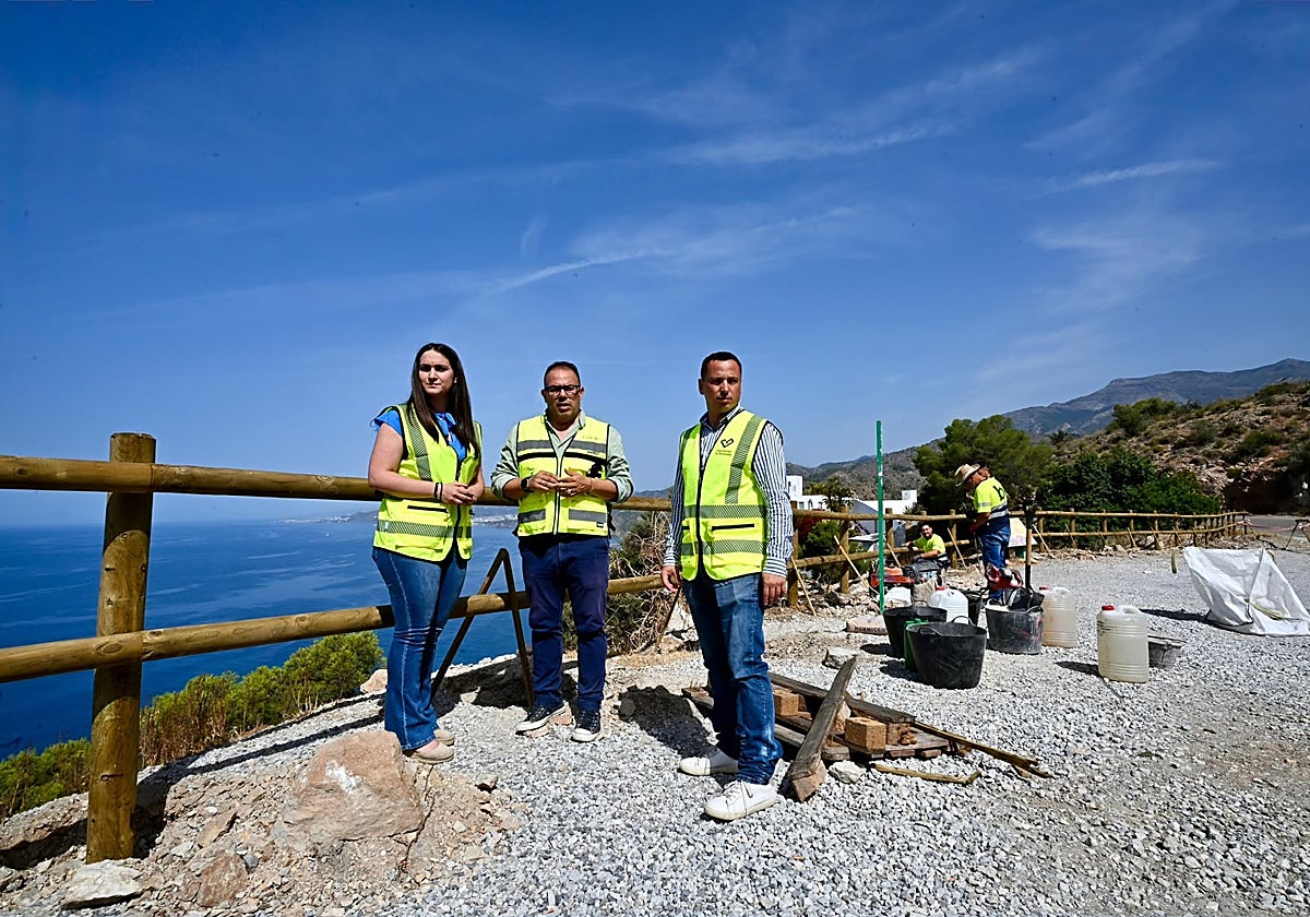 Primer tramo de la senda litoral en Almuñécar.
