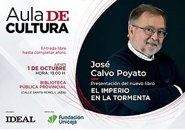 José Calvo Poyato, en el Aula de Cultura de IDEAL el 1 de octubre