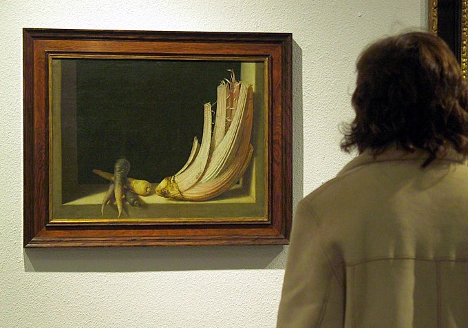 Bodegón de Juan Sánchez Cotán en el Museo de Bellas Artes.