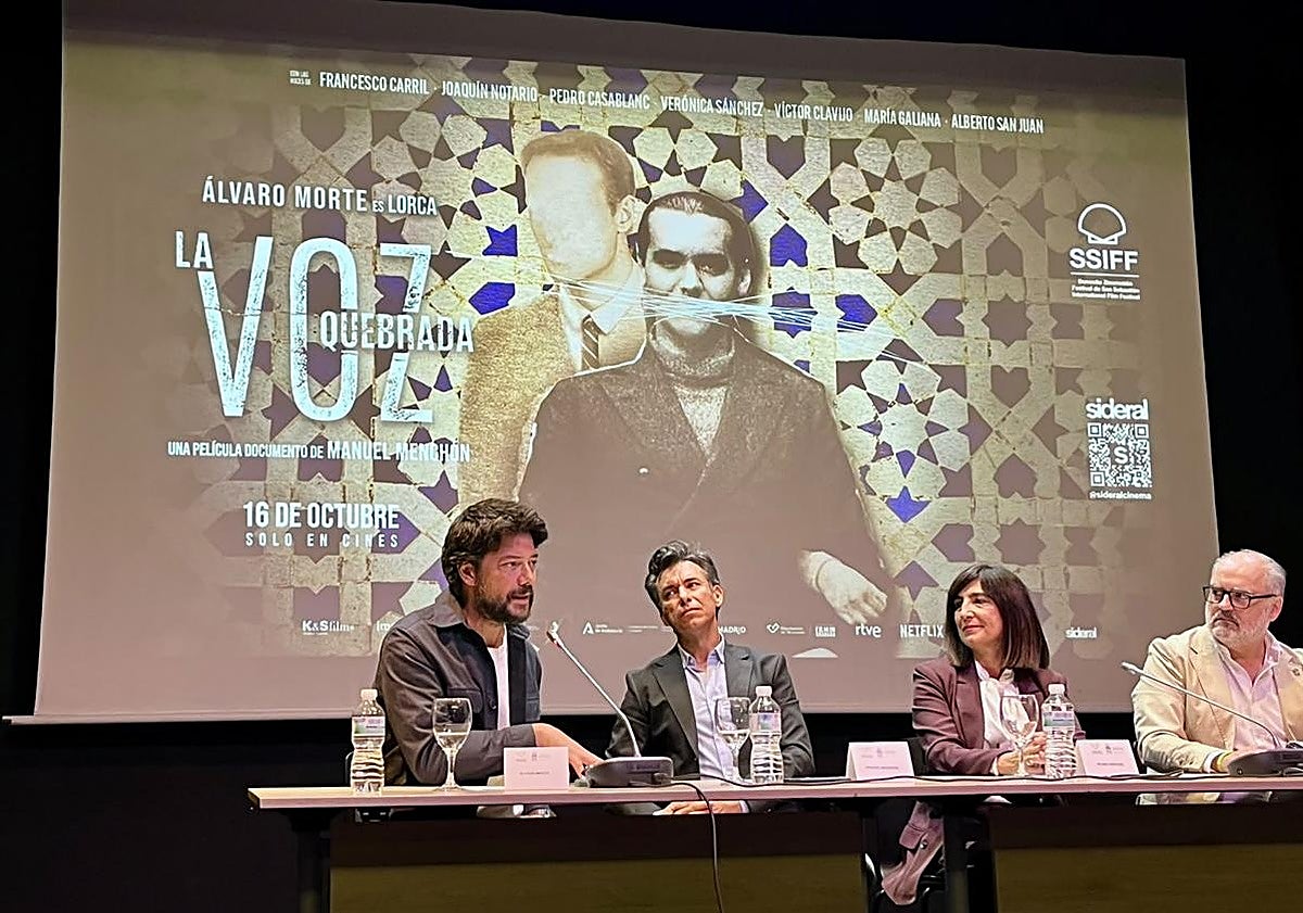 Álvaro Morte presenta en Granada el documental 'La Voz Quebrada' sobre Lorca