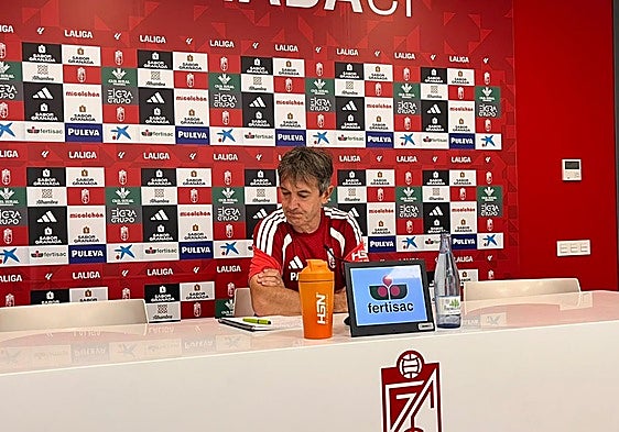 Pacheta, durante su rueda de prensa.