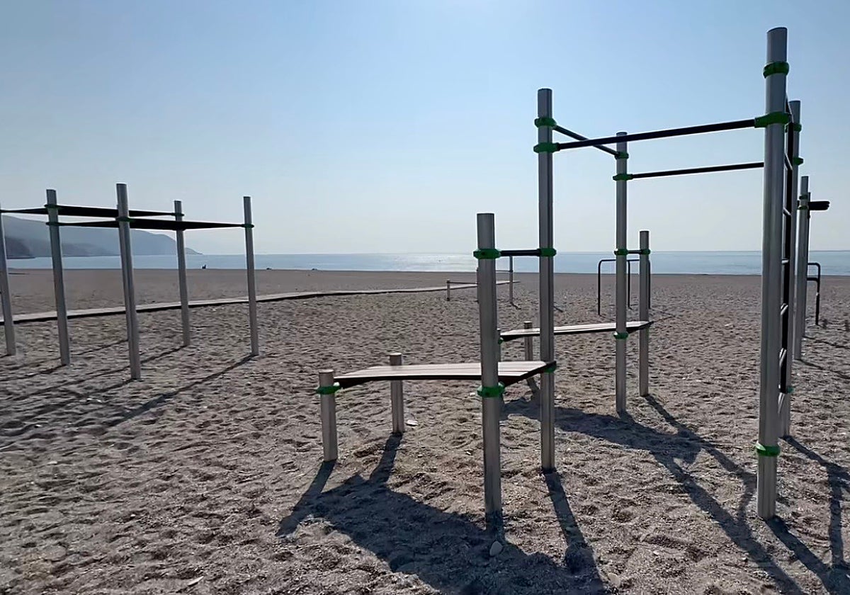 Nueva zona de calistenia en Calahonda.