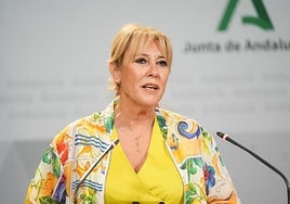 La vicepresidenta tercera y consejera de Economía, Hacienda y Fondos Europeos, y portavoz del Gobierno andaluz, Carolina España