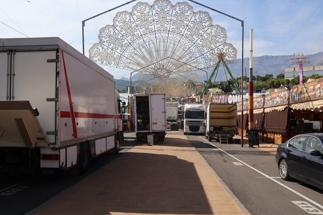 El montaje de la Feria de Jaén, en imágenes