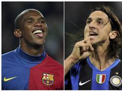 Eto'o y Zlatan, los traslados entre el Inter y el Barça de la temporada. /