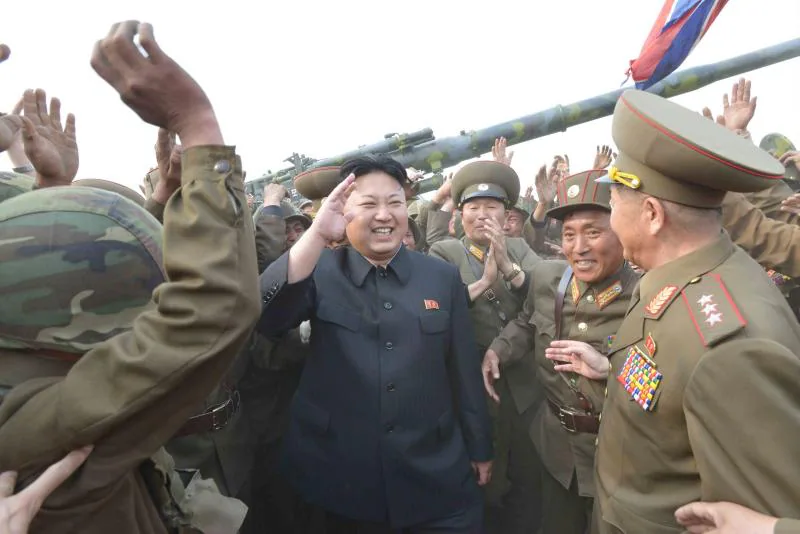 Kim Jong-un, en un acto con militares 