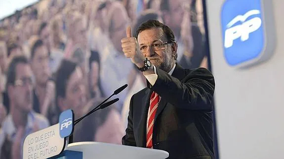 Mariano Rajoy, en Valladolid.