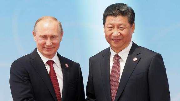 Vladímir Putin y Xi Jinping. 