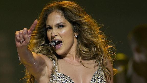 Imagen de archivo de Jennifer Lopez durante un concierto. 