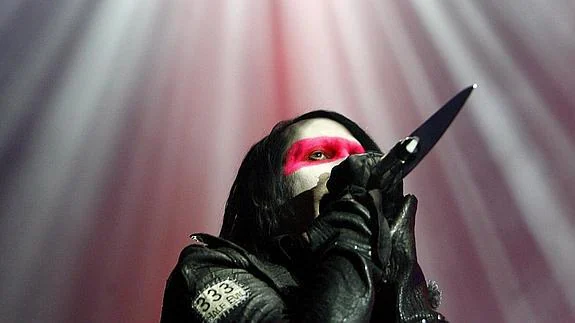 Marilyn Manson, durante una actuación. 