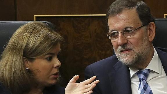 Rajoy y Sáenz de Santamaría 