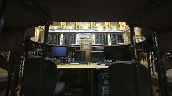 Interior de la Bolsa de Madrid 