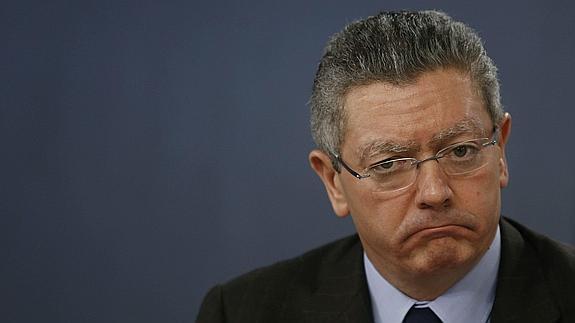El exministro de Justicia Alberto Ruiz Gallardón. 