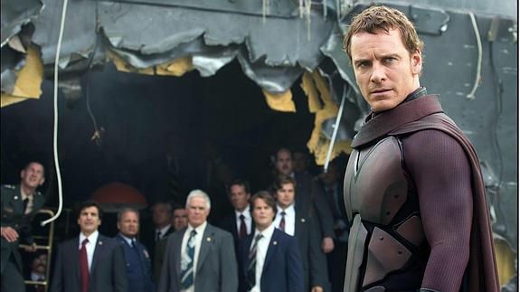 Michael Fassbender, en una secuencia de 'X-Men'.