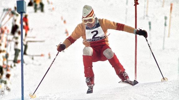 Francisco Fernández Ochoa, en los Juegos de 1972 en Sapporo. 